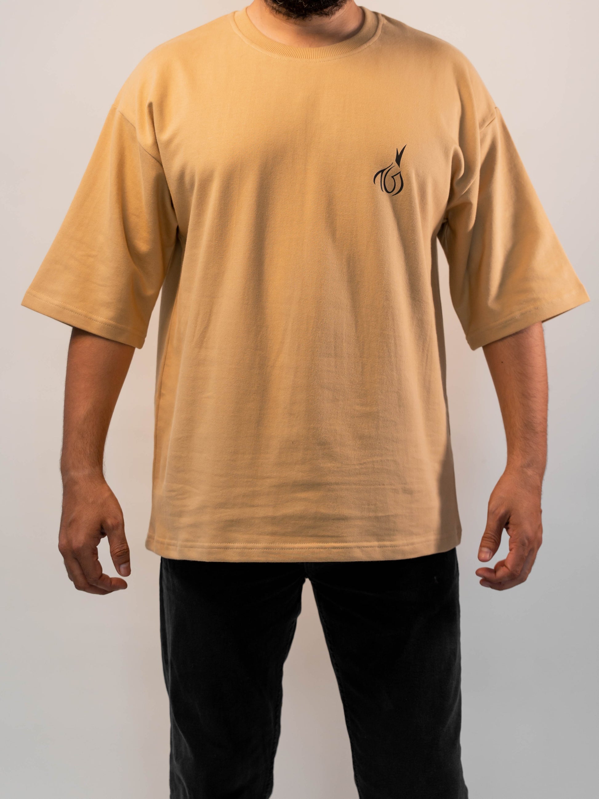 Balance Premium Designer 240 GSM T-Shirt, Rich Beige - The Garlic - The Garlic