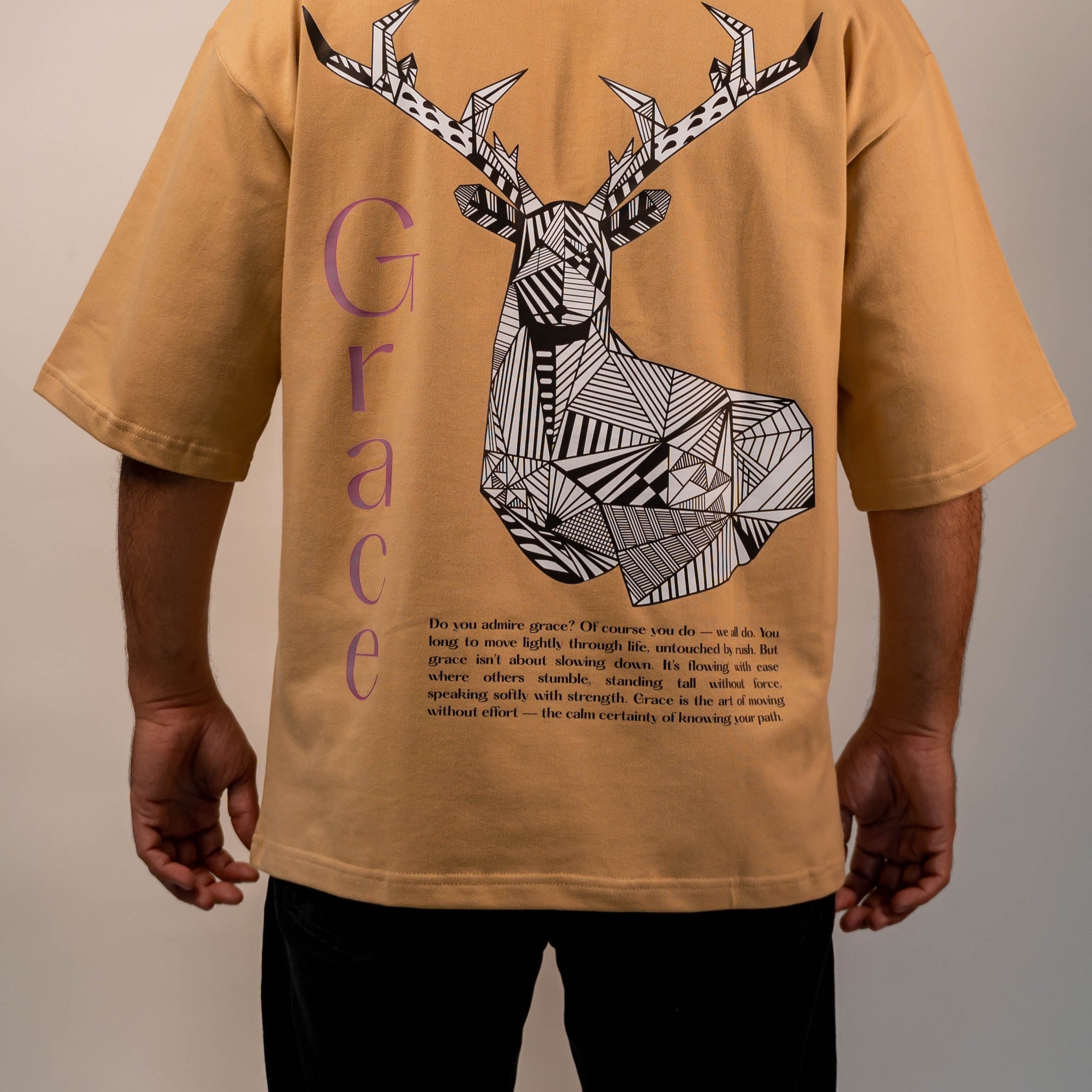 Grace Premium Designer 240 GSM T-Shirt, Rich Beige – The Garlic - The Garlic