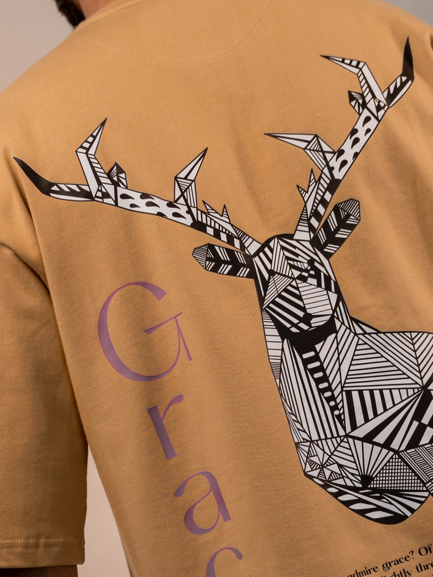 Grace Premium Designer 240 GSM T-Shirt, Rich Beige – The Garlic - The Garlic