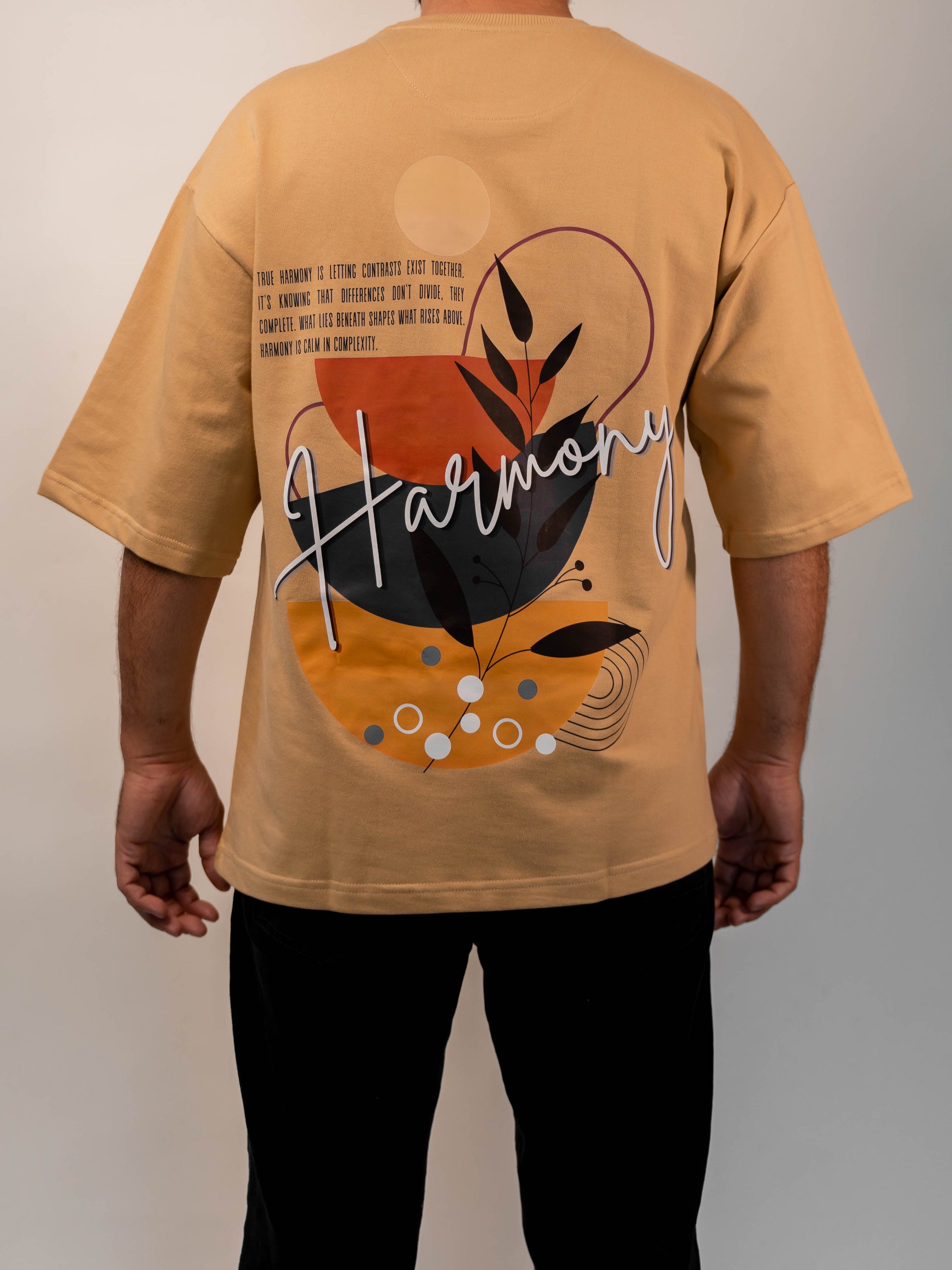 Harmony Premium Designer 240 GSM T-Shirt, Rich Beige - The Garlic - The Garlic