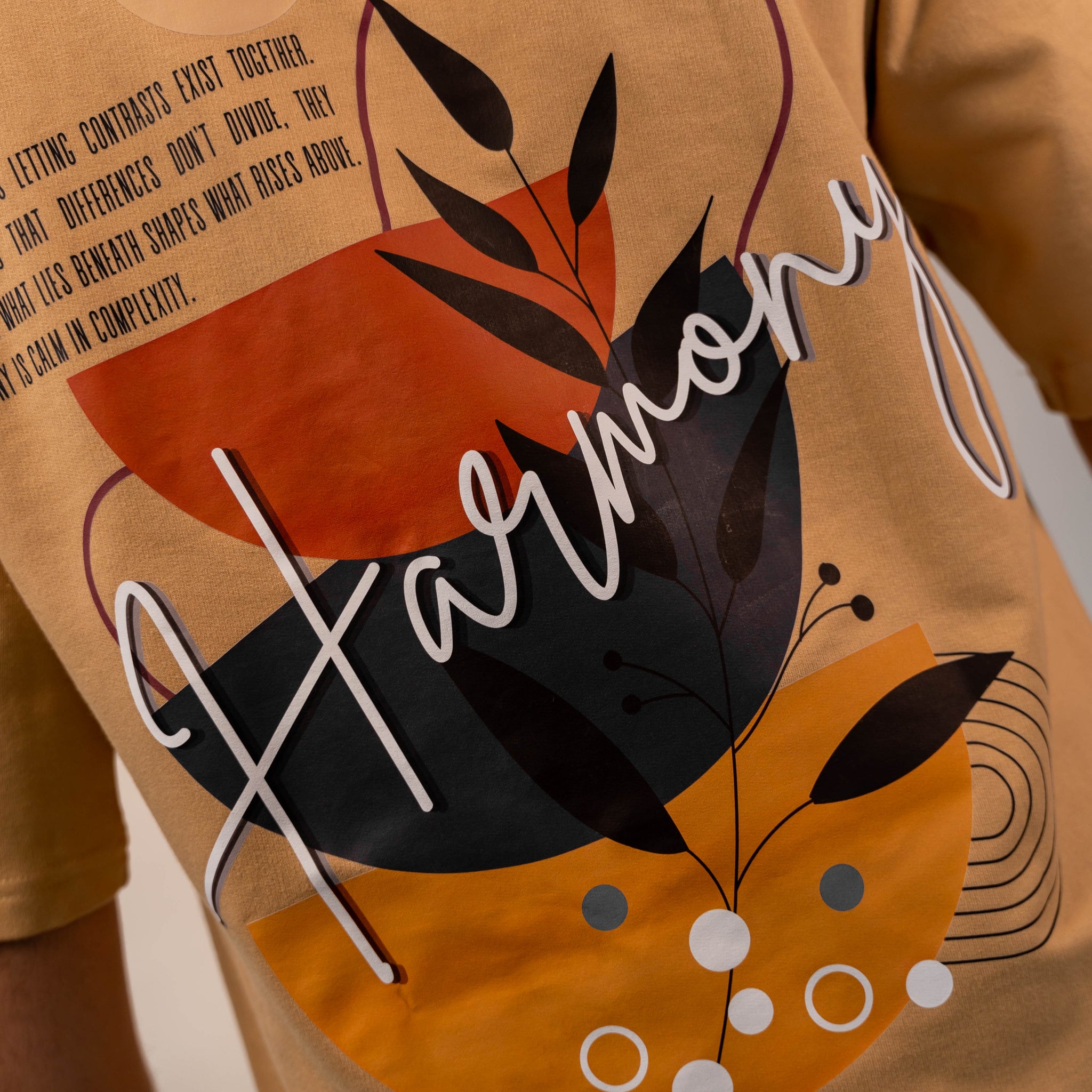 Harmony Premium Designer 240 GSM T-Shirt, Rich Beige - The Garlic - The Garlic