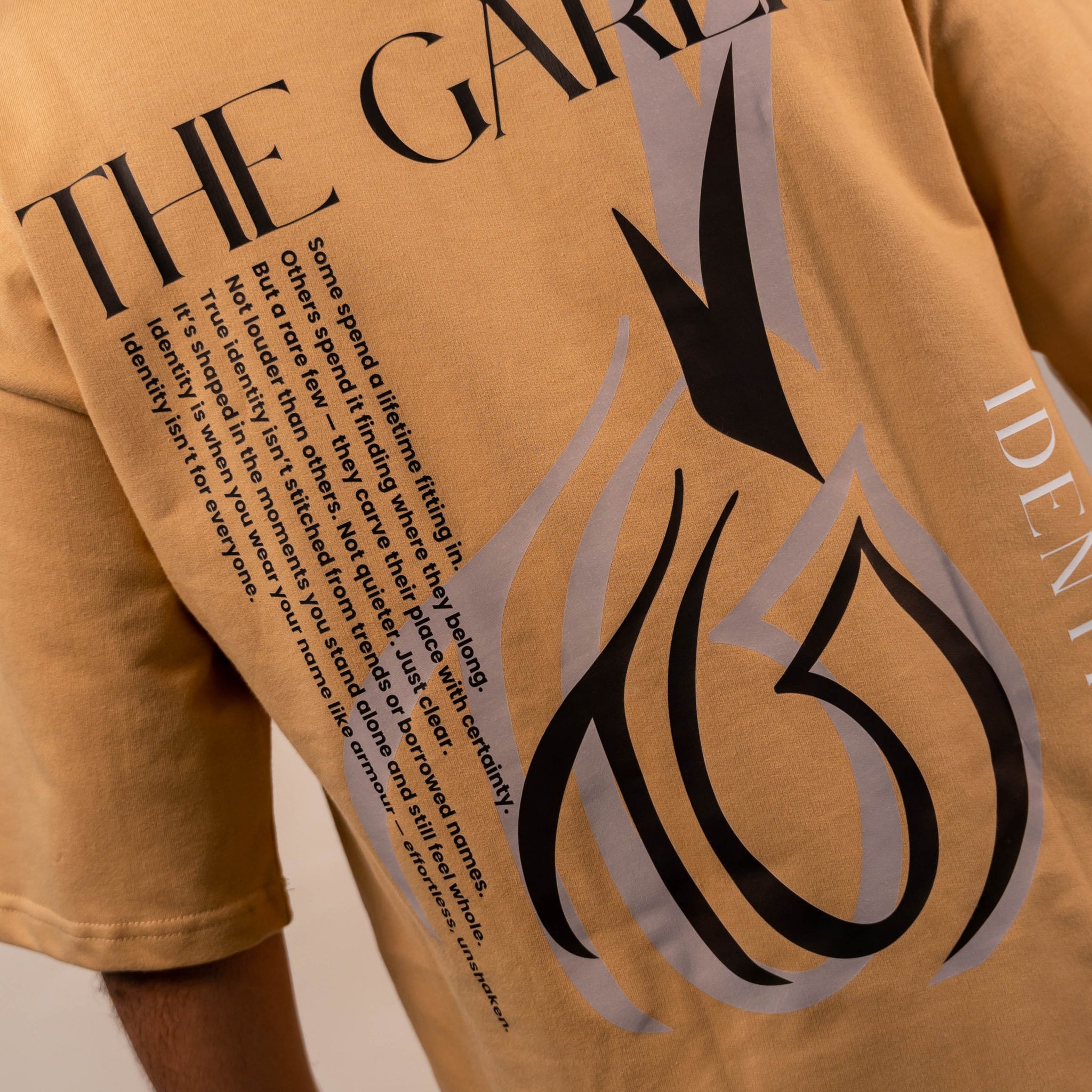 Identity Premium Signature 240 GSM T-Shirt, Rich Beige - The Garlic - The Garlic