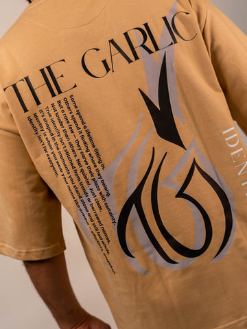 Identity Premium Signature 240 GSM T-Shirt, Rich Beige - The Garlic - The Garlic