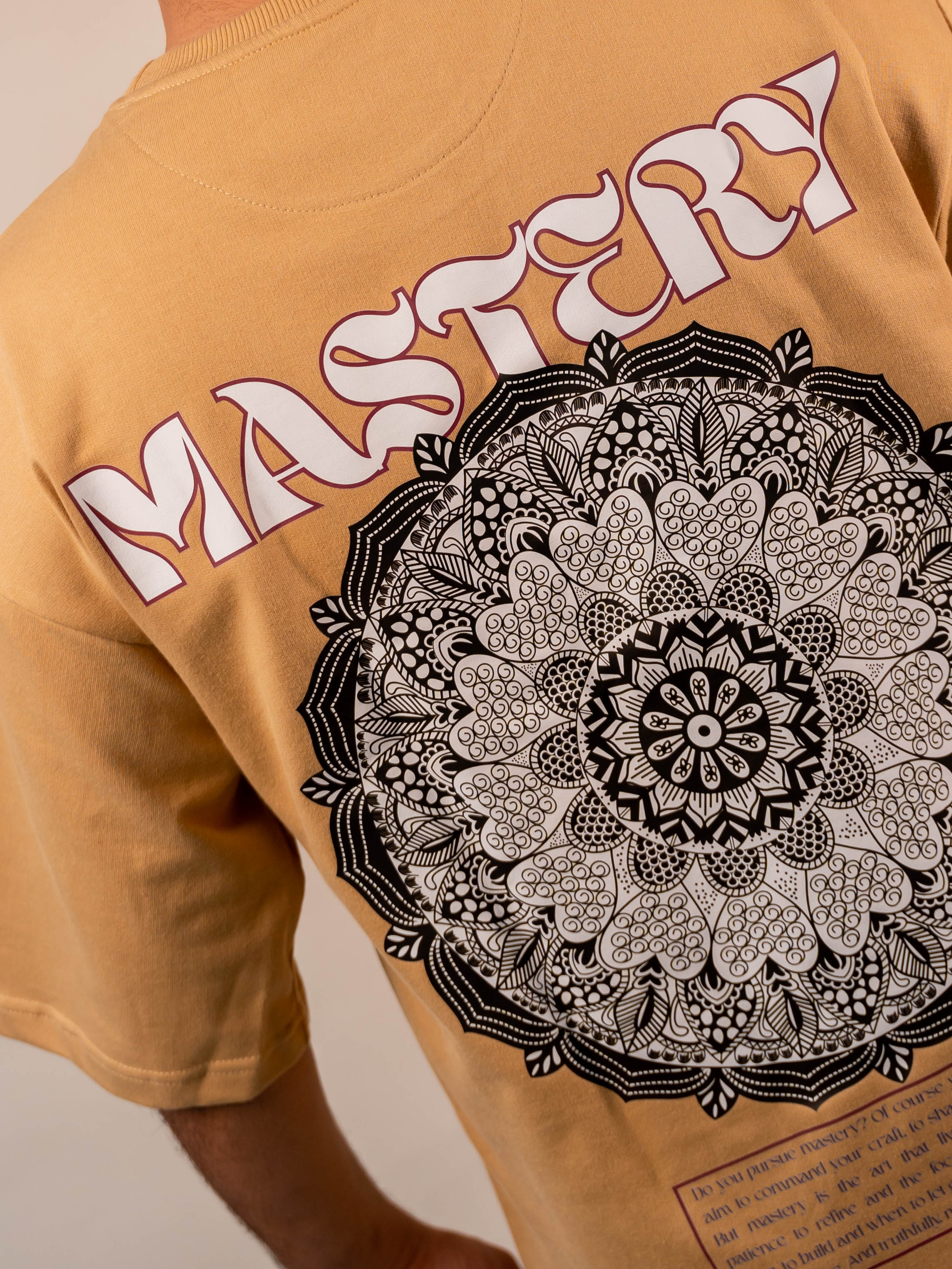 Mastery Premium Designer 240 GSM T-Shirt, Rich Beige - The Garlic - The Garlic