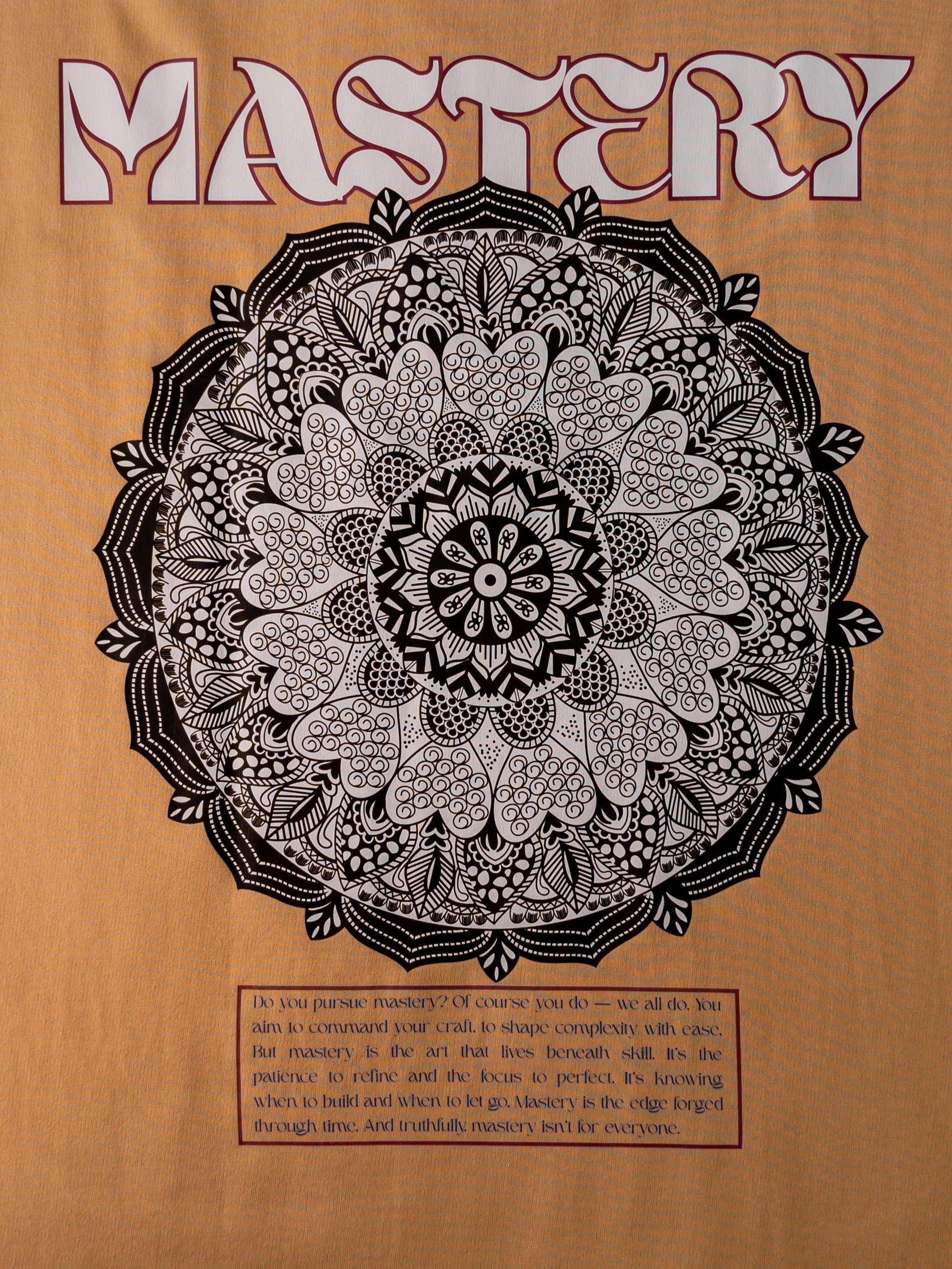 Mastery Premium Designer 240 GSM T-Shirt, Rich Beige - The Garlic - The Garlic