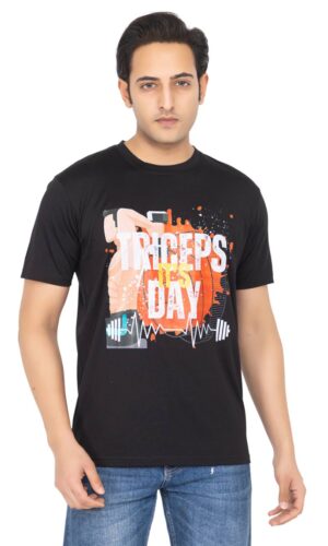 Triceps Day Gym Printed T-Shirt