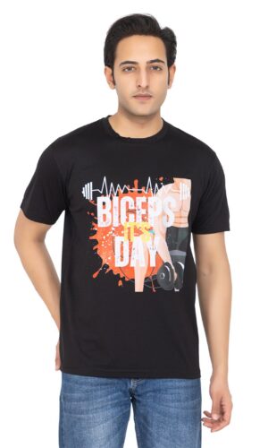 Biceps Day Gym Printed T-Shirt